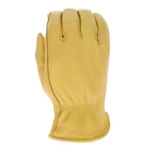 Guantes de Seguridad de Cuero Vacuno Duradero para Hombre con Puño Elástico Resistentes al Calor para Uso Industrial, de Jardinería y Conducción - Product Image 1