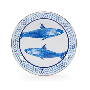 Enamel Finishing Metal Charger Plates Rounded Shape Hotel Restaurant Dinnerware Table Decoration Fruits Serving Plate - Product Image 2