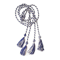 Cordes d'honneur de remise de diplôme multicolores personnalisées en vrac Cérémonie Cordons colorés tressés Gland