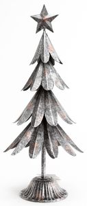 Decoraciones Navideñas Colgantes Metálicas Galvanizadas en Forma de Árbol de 10 Pulgadas, Modernas, Ecológicas y Duraderas - Product Image 4