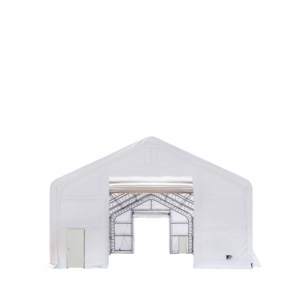 Abri de stockage industriel à double treillis de <span class=keywords><strong>grande</strong></span> portée 30x40x20 pieds, structure galvanisée, couverture en maille PE/PVC pour stockage extérieur - Product Image 4