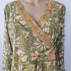 Adorable Stylish Designer Women's Natural Cotton Cocktail Maxi <b>Dresses</b> <b>Beach</b> Party Wearing with Button Decoration - Product Image 1