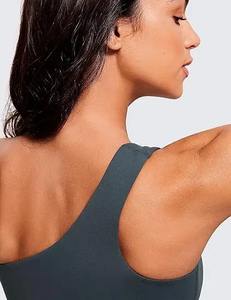 Conjunto de Sujetador deportivo cómodo de talla grande para mujer, sujetador de Fitness con hebilla trasera ajustable, Sujetador deportivo hueco con copa semifija absorbente - Product Image 4