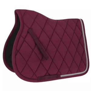 Sillín occidental de doma estampada, almohadillas para montar a caballo, sillín inglés con logotipo personalizado - Product Image 1