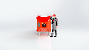 Chaudière à eau industrielle GEOTEHRM WGB (P) type horizontal capacité de chauffage à flux unique 630 kW - Product Image 2