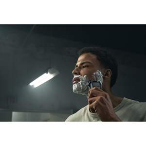 Afeitadora Eléctrica Recargable de Triple Cuchilla, Recortadora Rotatoria Inalámbrica Impermeable IPX7 para Uso en Seco y Húmedo, Lavable, con Cabezales Reemplazables - Product Image 6