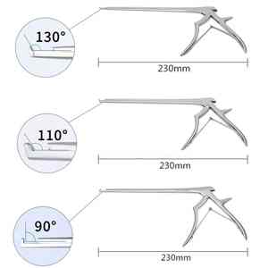 Premium HEXA CARE Manual Ferris Smith Kerrison Rongeur 23cm Punzón de hueso de acero inoxidable alemán para neurocirugía Laminectomía - Product Image 2