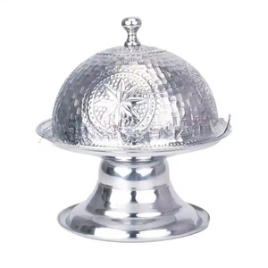 Fruit Metal Bowl with Metal Base Chocolate Serving Bowl Polished Indian Metal Bowl for <b>Party</b> Ware Dessert Display <b>Sweet</b> - Product Image 2