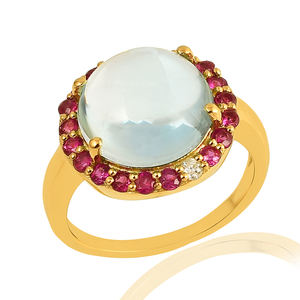 เครื่องประดับควอตซ์อเมทิสต์หลากเม็ดอัญมณีสีเงินสเตอร์ลิง925ใหม่สุดหรูของขวัญสำหรับผู้หญิงประดับเพชรชุบทอง - Product Image 6