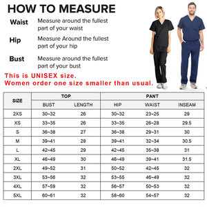 Wholesale Custom Logo Unisex Medical <b>Scrubs</b> <b>Set</b> High Quality Hospital Surgical Uniform Jogger Pants for Doctors and Nurses - Product Image 6