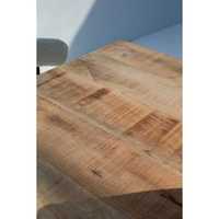 Table à manger en bois de manguier massif 4cm d'épaisseur supérieure 4 tailles pour meubles de maison ou d'hôtel meubles de salle à manger élégants