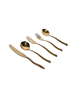 Ensemble de couverts pour Restaurant en vrac or argent acier inoxydable ensemble de couverts cuisine fourchette cuillère couteau couverts - Product Image 1