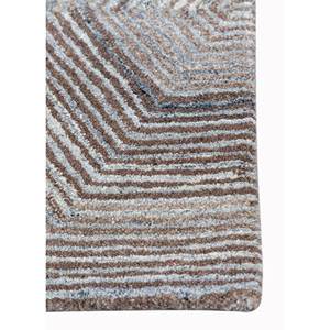 Tahn-7078 Beige <b>Brown</b> Hand Tufted <b>Wool</b> Rugs Geometric Pattern Living Carpet for Entryway Hallway New Rectangle Puzzle Design - Product Image 4