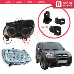 BHL7 soporte de faro montaje soporte de reparación Tab Set lado derecho para Doblo Box MPV 119 223 2005-2010 Bross Auto Parts - Product Image 2