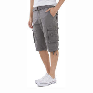 Shorts en denim sergé pour homme, pantalon cargo à fermeture éclair, service OEM - Product Image 4