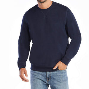 OEM personnalisé homme décontracté respirant produit vierge ras du cou sweats à capuche pour homme, 100% coton hommes sweats - Product Image 2