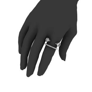 แหวนพลอยส่วนประกอบ2025ออกแบบได้ตามต้องการสำหรับงานแต่งงานของขวัญแต่งงานแหวนปรับได้จากโรงงานขายส่ง - Product Image 6