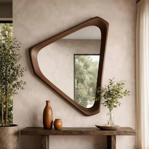 Cadre de miroir mural en bois traditionnel écologique pour la décoration intérieure culturelle, alliant le patrimoine au style moderne - Product Image 5