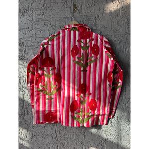 Nieuwkomer Puur Katoenen Slaapkleding Nachtkleding Handblock Bedrukt Alle Maten Vrouw Sexy Korte En Lange Pyjama 'S Set - Product Image 6