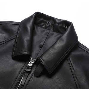 Manteau en cuir véritable de haute qualité Venom Style Vintage veste en peau de cheval bicolore hommes mince thé mèche moto motard vêtements 4XL - Product Image 3