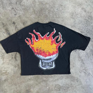 Último estilo Boxy camiseta hombres de alta calidad hombres moda camiseta logotipo personalizado impreso secado rápido serigrafía hombres camisetas - Product Image 2