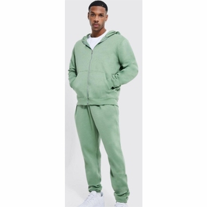 Trajes Deportivos Personalizados para Hombre, 70% Algodón, 30% Poliéster, Transpirables, Diseño 2 en 1, con Capucha, Estampado Sólido - Product Image 1