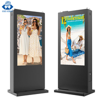 Pantalla Digital Publicitaria para Exteriores ZDHQ de 43 Pulgadas a Todo Color, IP65 Impermeable, con Soporte de Piso LCD, para Autoservicio en Centros Comerciales