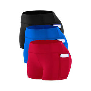 Summer New Fashion Women Workout Gym Warm-up Shorts Taille haute Casual Loose Polyester Spandex Yoga Shorts for Women - Product Image 2