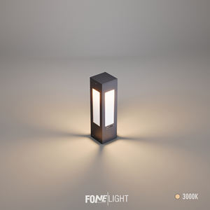 Luxera 35 cm Set Top Fence Light Cuerpo de aluminio y plexiglás Ahorro de energía e impermeable Iluminación de jardín al aire libre - Product Image 4