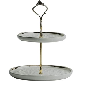 Hammered Design Wedding Parties <b>Cake</b> <b>Server</b> Stand In Grey Finishing With Rounded Shape Hotel Tableware Decoration Accessories - Product Image 1
