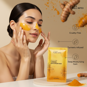 Masque hydratant à l'argile et au curcuma Glee Impex, sans cruauté, format échantillon, pour éclaircir, hydrater et illuminer la peau du visage et du corps - Product Image 2