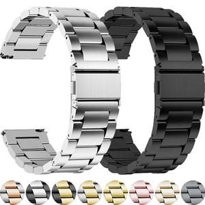 Universal 20mm/22mm transpirable <span class=keywords><strong>correa</strong></span> de acero inoxidable para Samsung para Galaxy Watch 7/6/5 Pro/4/Classic para <span class=keywords><strong>Amazfit</strong></span> <span class=keywords><strong>GTS</strong></span> Compatible - Product Image 1