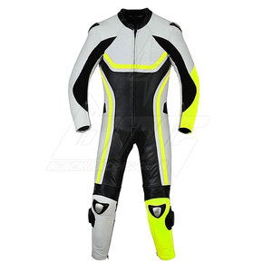 Material duradero logotipo personalizado moto traje de cuero resistente moto traje de cuero para la venta - Product Image 1