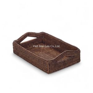 ถาดหวายเวียดนามทำมือ ขายส่ง สำหรับตกแต่งบ้านและใช้เสิร์ฟ - Product Image 2