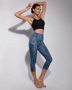 Women's High Waisted Camo Yoga Capris with Pockets Tummy Control Workout Athletic Running <b>Capri</b> Elastic Waist Yoga <b>Leggings</b> - Product Image 4