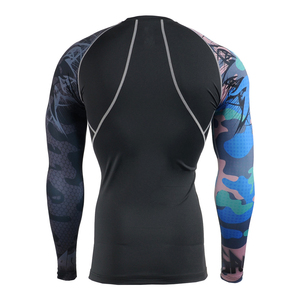 Superventas Dry Rash Guard Sublimación Impreso Compresión cómoda Fitness Manga larga Rash Guard - Product Image 2