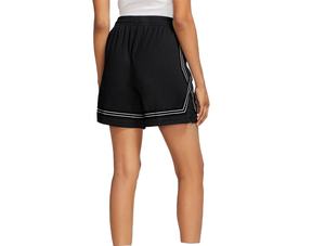 Femmes grande taille 100% Polyester été plage basket-ball Shorts respirant maille tissu décontracté solide motif en gros - Product Image 4