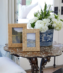 Marco de fotos de ratán hecho en Vietnam material ecológico utilizado para la decoración del hogar marcos de fotos al por mayor - Product Image 5