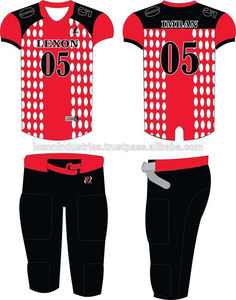 Uniforme personalizable de fútbol americano de alta calidad sublimado para entrenamiento profesional, ropa de competición de manga corta para uso en equipo - Product Image 3