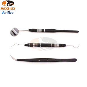Set de Exploración Dental Jackbilly de Alta Calidad, 3 Piezas, Sondas, Espejo Bucal, Acero Inoxidable, Herramientas Manuales, Cuidado Bucal Profesional, CE - Product Image 2