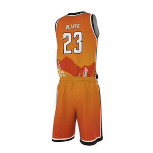 Nom d'équipe personnalisé GANTS de haute qualité Uniforme de basket-ball de ville Maillot de basket-ball en maille vierge pour l'entraînement Ensembles de vêtements de basket-ball - Product Image 5