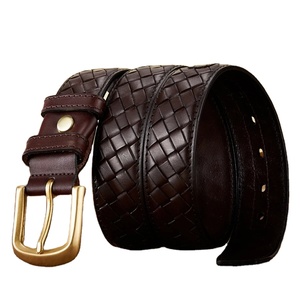 เข็มขัดหรูผู้หญิงเอวกว้าง3.3ซม. สำหรับชุดเดรสและกางเกงยีนส์สไตล์วินเทจพร้อมหัวเข็มขัดสีทอง - Product Image 3