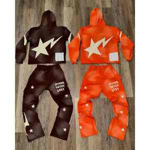 Trajes de sudor ecológicos informales de invierno para hombre superventas de calidad premium Color sólido 100% algodón transpirable cómodo - Product Image 6