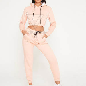 ชุดครอปของผู้หญิงชุดเสื้อครอปทำจากผ้าฝ้าย - Product Image 1