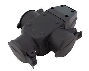 Adattatore triplo Schuko con copricavi a crimpare IP44 (GSC 0500168) - Product Image 1