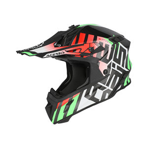 Casco Acerbis Offroad Steel Carbon 22-06 Nuovo Certificato DOT Stile Retrò con Guscio in PC e Visiera Retrò - Product Image 1
