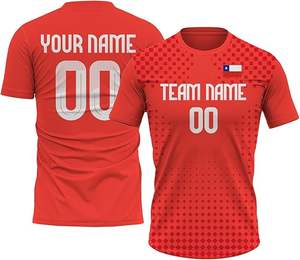 Uniformes de football à sublimation rouge et blanc personnalisés de haute qualité, vente en gros de tailles pour adultes, maillot imprimé partout - Product Image 4