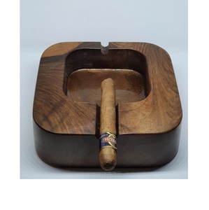 Cenicero rústico de madera Cenicero artesanal Premium para cigarros y uso al aire libre Elegante y ecológico de la India - Product Image 2
