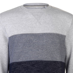 Sudadera con cuello redondo personalizada con logotipo OEM al por mayor, para hombre, 100% algodón, estilo cropped, jersey grueso sin estampado - Product Image 4