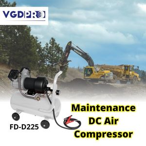 Bomba de compresor de aire para camión, alta eficiencia, resistente al agua, ciclo largo, DC, sin aceite, pistón doble, potente, tanque de 25 litros, 48V - Product Image 5